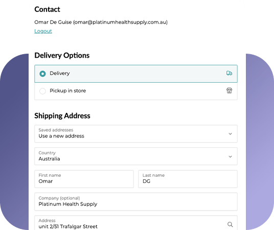 Add Email & Participant's Details