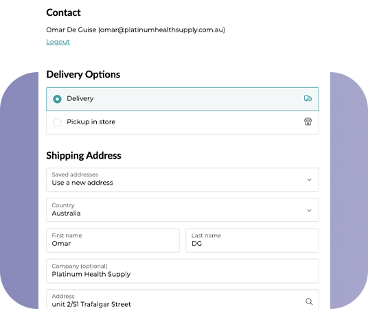 Add Email & Participant's Details