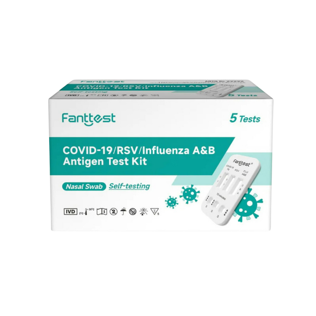 Fanttest 4-in-1 Rapid Antigen Test Kits (Nasal) COVID-19 / RSV / Influenza / A&B