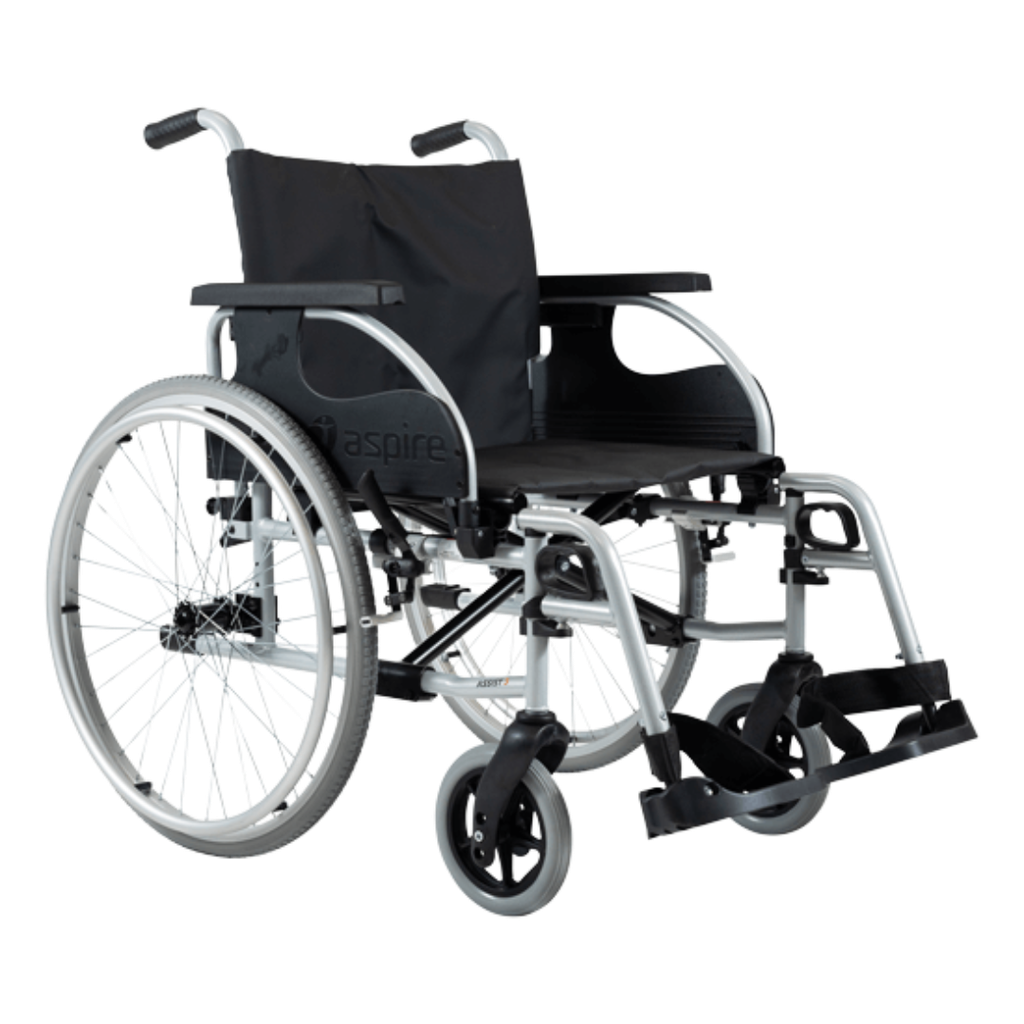 Aspire Assist 3 Folding Ward Deluxe Vinyl Wheelchair