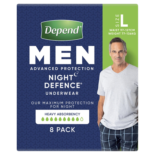 [91018] Depend Real Fit Underwear Night Defence For Men