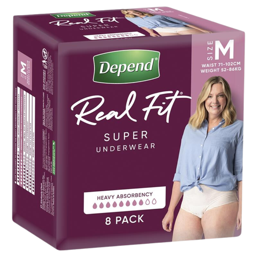 Depend Real Fit Underwear Super For Women