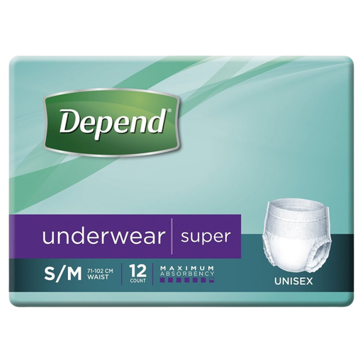 Depend Unisex Underwear Super