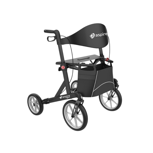 [WAF705450] Aspire Vogue Adventure HD Walker - Black - Bariatric