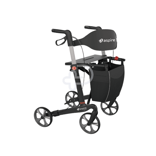 Aspire Vogue Carbon Fibre Seat Walker/Rollator