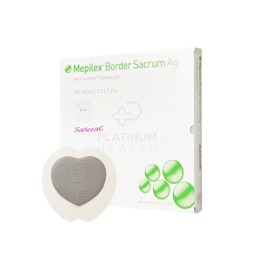 Molnlycke Mepilex Border Sacrum Ag Silver Dressing
