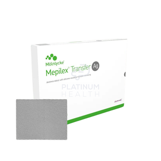 Molnlycke Mepilex Transfer Ag Silver Foam Dressing