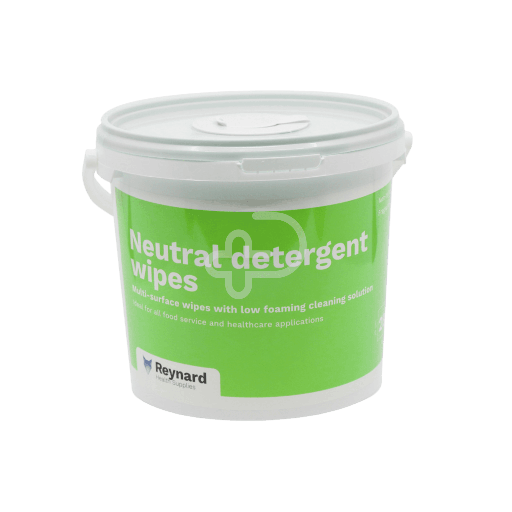 [RHS206] Reynard Neutral Detergent Wipes Tub 25 x 28cm