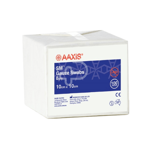 [10101113] S+M Gauze Swabs 10x10cm 8ply
