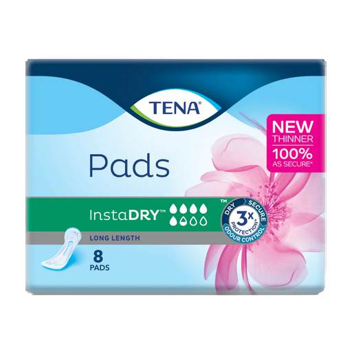 [760860] Tena Pads InstaDry Long Length