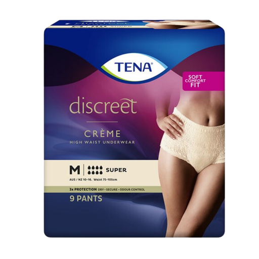 Tena Pants Discreet Super High Waist Creme