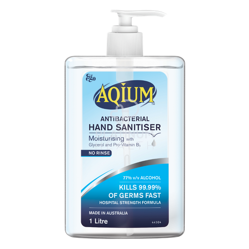 [12131] Aqium 1-Liter Antibacterial Hand Sanitiser Pump