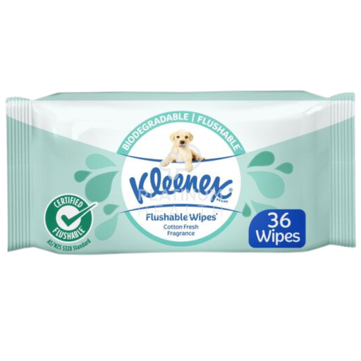[71833] Kleenex Flushable Wipes Lightly Fragranced