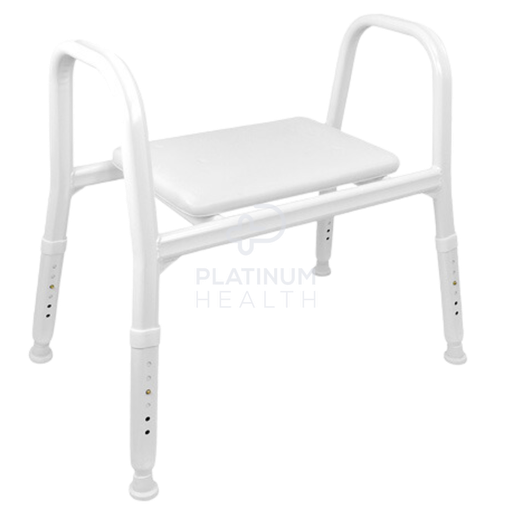 [S13929] Royale MedicalPremium Bariatric Padded Shower Stool - Aluminium Rust Free
