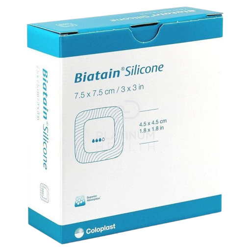 [39636] Biatain Silicone Ag 7.5cm x 7.5cm