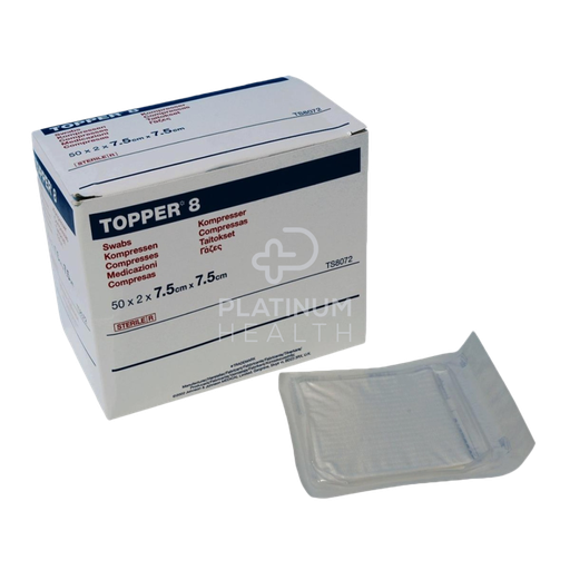 [2576812] Topper Gauze Non-Woven (8Ply) - Non Sterile 7.5 x 7.5cm 